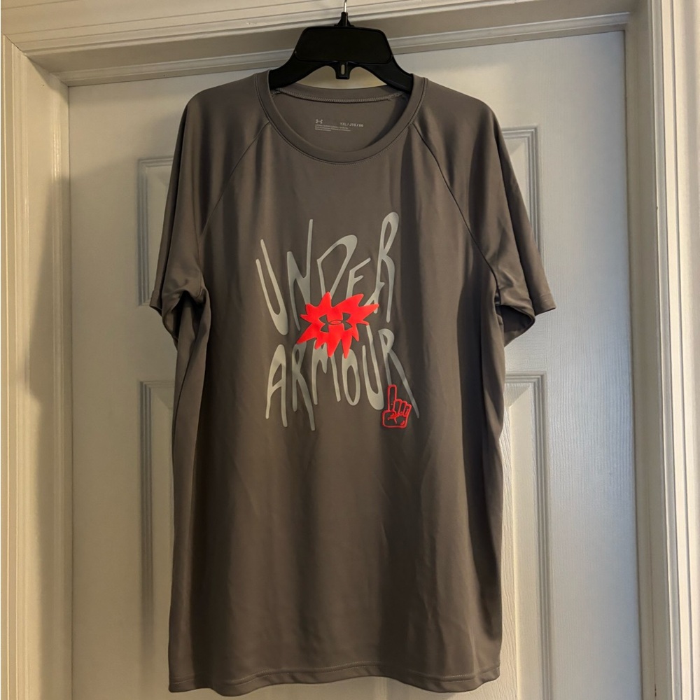Under Armour Boys Gray Performance Shirt